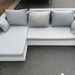 Highly popular grey corner sofa bed with storage 

Very Good condition 

Chase can be on the left or right 

Dismantled for Easy transport 

230 cm x 150

Text WhatsApp 07985294776  for a same day delivery 

No time wasters please  save hundreds