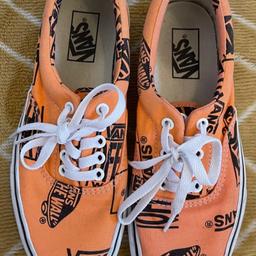 Women's Vans Trainers

Size 6

Orange with Black "Vans" Text Covering Each Trainer

Used but in Good Condition - Plenty of Wear Left

Post / Pick Up: Ulverston, Cumbria
