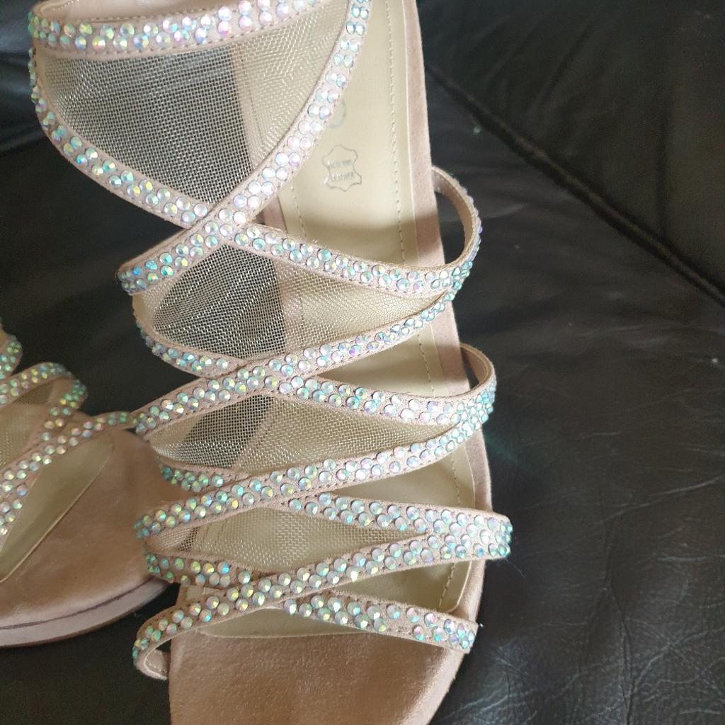lovely diamanté sandals/open toe High heels UK 7 collection only from Shirley Croydon area £10 no offers