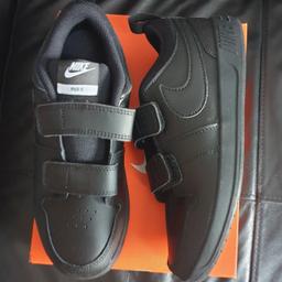 BRAND NEW. Smart Black Nike Junior Trainers, great for School Shoes. 
SIZE 2.5
£24 ono COLLECTION ONLY
♡Most items are brand new or used but in excellent condition, I have kids items, womenwears & household items, plz view them on my page🙂