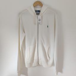 Men's Cream Ralph Lauren Hoody
New with tags
Size M
Small rip in hood that can be sewn up (please see images)