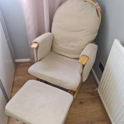 Lovely nursing chair great condition only used a few times. Comes with footstool. Washed,ready for its new home. Hence low price as need it gone asap! Collection only from WN4 but can deliver locally.