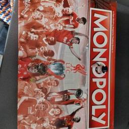 Brand new 
Liverpool Fc monopoly 
Box has been opened but all contents are still brand new sealed. 
£10