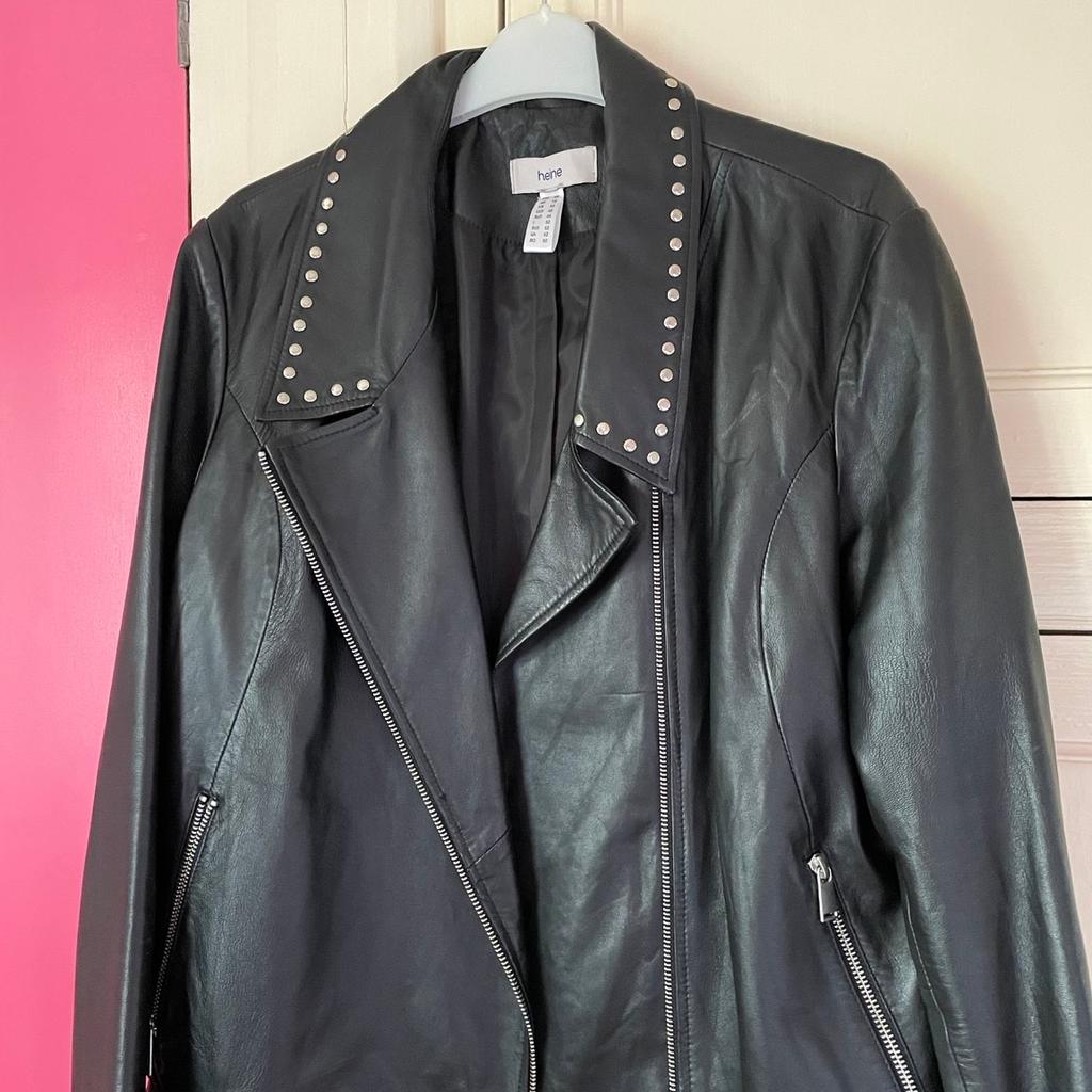 Heine Leather Biker style Jacket