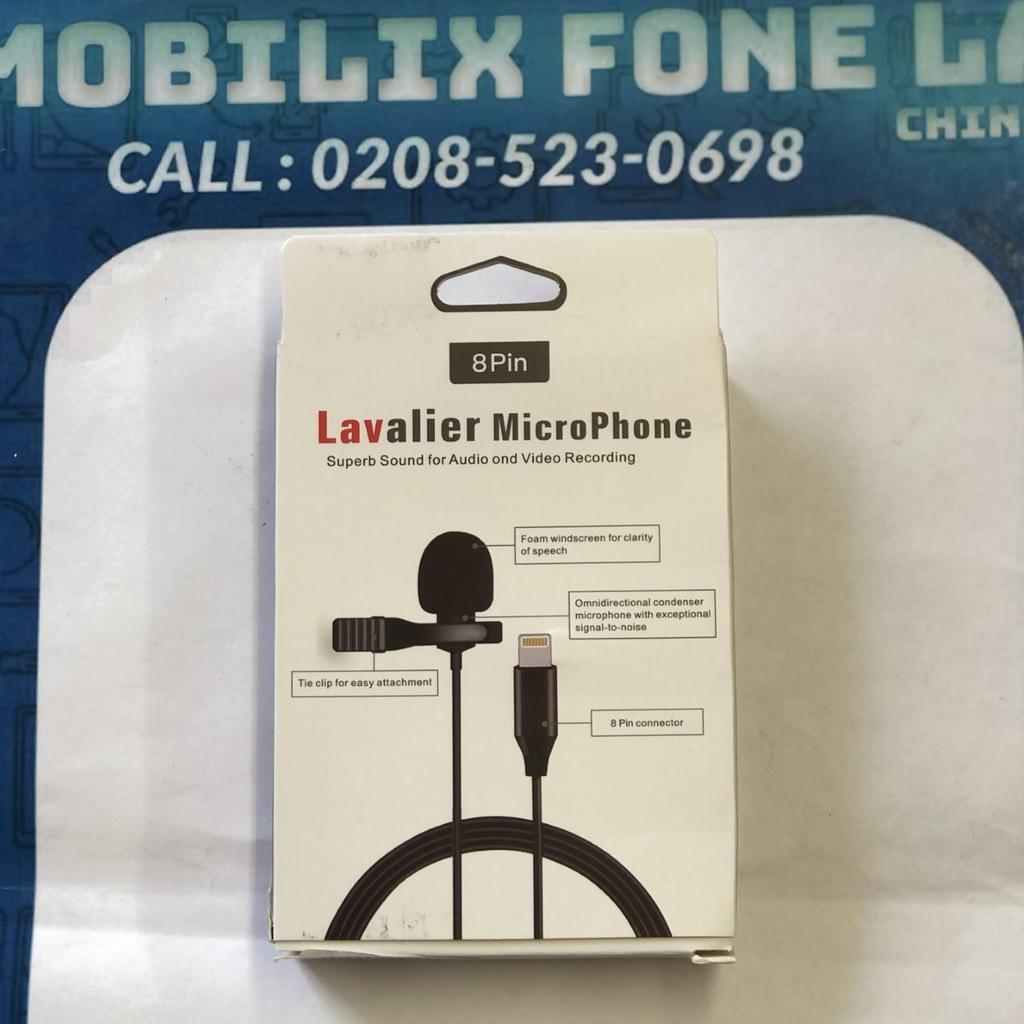 Lavalier Microphone to Lightning Cable for all iPhone Models

Superb sound for audio and video recording.

Foam windscreen for clarity of speech.

Tie clip for easy attachment.

8 Pin connector.

NO POSTAGE AVAILABLE, ONLY COLLECTION!

Any Questions....!!!!
***
Please Feel Free To Contact us @
0208 - 523 0698
10:30 am to 7:00 pm (Monday - Friday)
11:00 am to 5:30 pm (Saturday)

Mobilix Fone Lab Chingford
67 Chingford Mount Road,
Chingford , London E4 8LU
