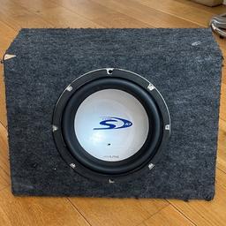 Alpine Subwoofer 10” 800W in good condition,fully working order
there’s scratch in the box but doesn’t affect the sounds,(see photos) for more details