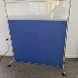 office screens near new with vision panel blue in colour size in pictures buying both for £30