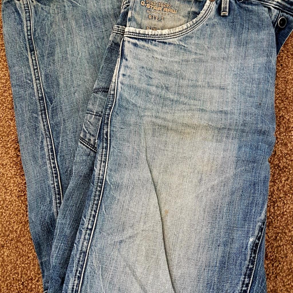 Light blue G Star Raw Jeans. Worn but in good condition