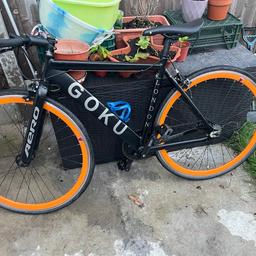 Goku alloy single speed bike
Open to offers 
40MM Deep Aluminium rims 
Money upfront if you want to test the bike