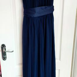 Dorothy Perkins Natalie dress
Navy.

One is brand new size 14. Bought as a spare for bridesmaids. Never used.

One is a size 8. Has been professionally altered to make slightly shorter. Was only ever tried on, never worn on day due to covid.

£12 for size 14
£8 for size 8

Collect only - b26