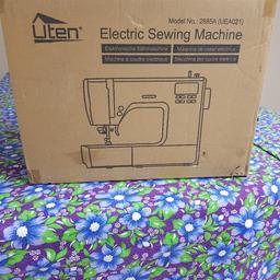 new uten computerized sewing machine with 200 stitches ,embroidery, available for sale less than paid price as I need quick sale.
selling due to expending my work and need industrial machine .welcome viewing