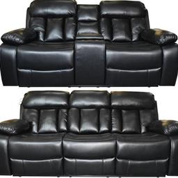 ‼️ SPECIAL OFFER PRICE ‼️

Relax in our quality cinema style leather recliner sofas with drinks holders. The two seater features a handing drinks holders and a compartment for your snacks 😋
the 3 seater has a convenient pull down drinks table.

3 seater 210cm
2 seater 175cm

Delivery and assembly service available