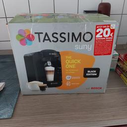 eine nagelneue kaffeemaschine von tassimo
PayPal oder Überweisung möglich 
Abholung möglich