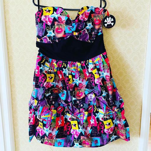 Buy & Sell Dorset Bournemouth, Christchurch and Poole - Photos for Hell Bunny Retro Print Rockabilly Tube Dress