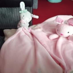 Two baby Comfort Blankets. Good condition, one from mothercare, unsure where the other one is from.