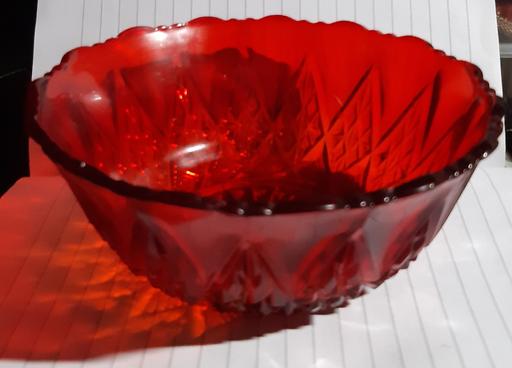 Buy & Sell Merseyside Saint Helens - Photos for Vintage ruby red cut glass bowl