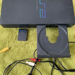 This is a PS2 which also includes, memory card and mains connection leads and TV connection leads.