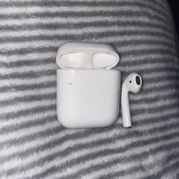Selling my genuine Apple airpod (right side only) in perfect working condition complete with charging case.