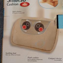 Used a few times this lovely cushion for pain relief.

Shiatsu Cushion by Homemedics.

Heat is also built in the cushion.