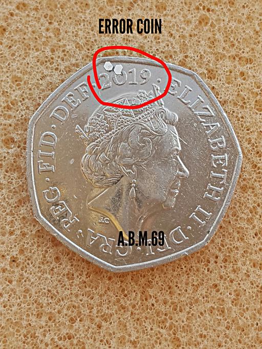 Buy & Sell Acton West London - Photos for 50p coin error royal shield of arms 2019.