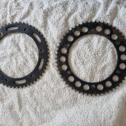 wr125 rear sprockets
53t and 57t
can post or deliver for fuel