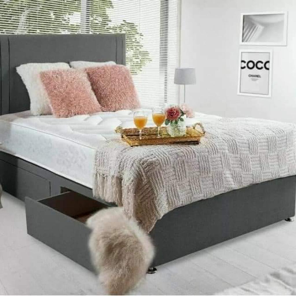 Handcrafted in our factory the reinforced divan bed base is built with strength in mind. This divan base is suitable for a heavy person or persons and those looking for extra durability.

Comes complete with our luxury orthopaedic mattress and floor standing headboard of your choice.

Available in multiple colour choices. Link bars and chrome feet as standard.

Colours: Available in multiple colour choices.

Dimensions & Prices

SINGLE: 90 x 190cm / 3ft x6ft 3″ – £300
SMALL SINGLE: 75 x 190cm / 2ft 6inc x 6ft 3″ – £300
DOUBLE: 135 x 190cm / 4ft 3″ x 6ft 3″ – £385
SMALL DOUBLE: 120 x 190cm / 4ft x 6ft 3″ – £385
KING SIZE: 150 x 200cm / 5ft x 6ft 6″ – £450
SUPER KING SIZE: 180 x 200cm / 6ft x 6ft 6″ – £550
2 DRAWERS – £40
4 DRAWERS – £80
FOOT END – £60

07708 918084
Burtonbedsandfurniture.co.uk
