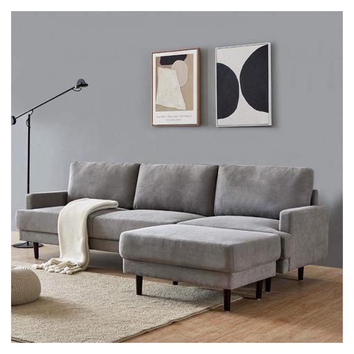 Buy & Sell Central London Barbican - Central London - Photos for Cages Modern Fabric Sofa L Shape, 3 Seater