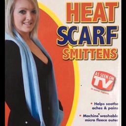 Available from postcodes DL2 or TS6

New in original box
Heat Scarf Smittens with wheat and lavender
Helps to soothe aches and pains
Microwaveable wheat bags in the neck and pockets
Washable Fleece outer
Blue in colour
xxx🧣xxx🧣xxx🧣xxx🧣xxx🧣xxx🧣xx5