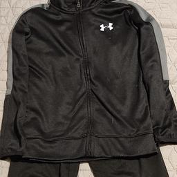 black under armour boys tracksuit. size 6-7. check out other items also