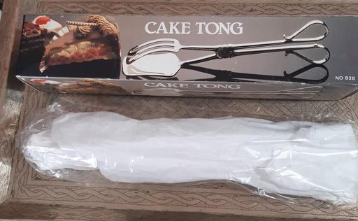 Buy & Sell Merseyside Saint Helens - Photos for vintage new silver plated cake tongs