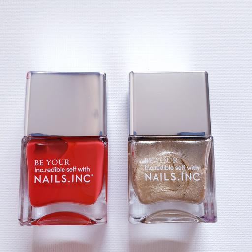 Buy & Sell Surrey Spelthorne - Photos for 2 × Nails Inc Nail Varnish Red and Gold New