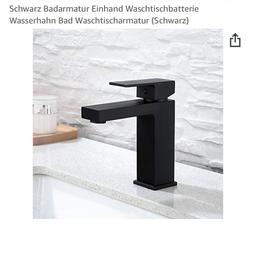 Armatur / Wasserhahn in schwarz für Waschbecken 
NP €60