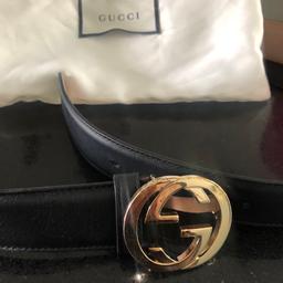 This lovely Gucci black belt has never been worn a lovely gift for someone special RRP £350