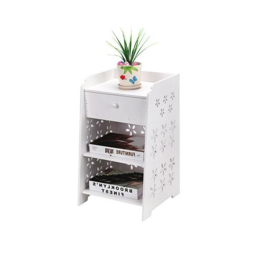 Buy & Sell - Photos for Bedside Table White Wooden Cabinet