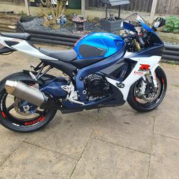 Here is my lovely suzuki gsxr 750 2011 really well looked after full 12 months M.O.T no advisors. full service history I also keep her in the house when it's bad weather and when i dont ride her .she has done 11200 miles in no rush to sell . also has a private plate which will come with the bike.