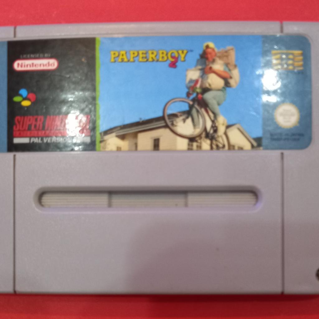 Paperboy 2 - Super Nintendo SNES game

Classic arcade game for SNES.

Great condition

game is working and tested.
all pins cleaned.

would consider swap for another SNES or N64 game I do not have

collection only