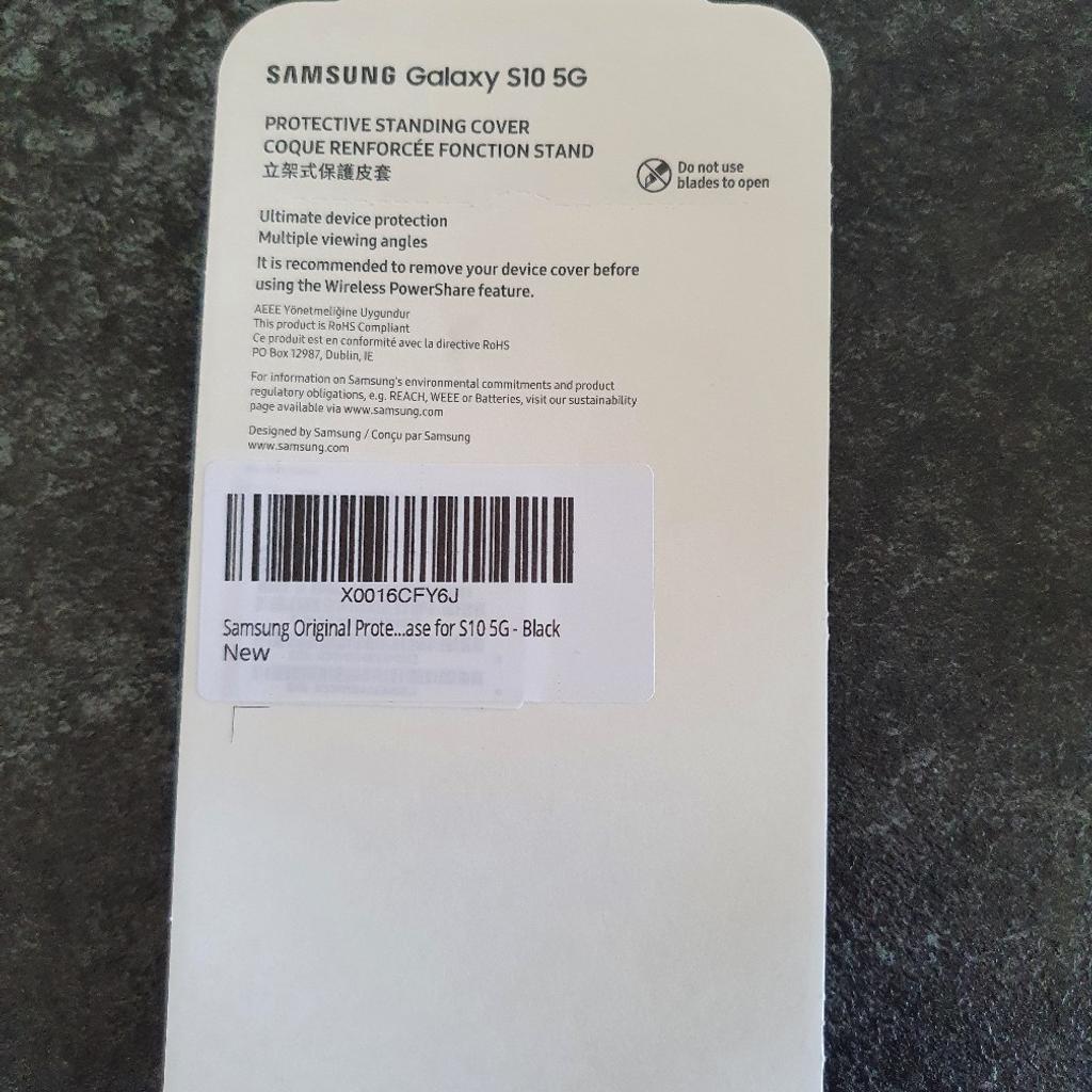 Schutzhülle mit Standfunktion für Samsung Galaxy S10 5G. Komplett NEU!! Originalverpackung. Leider "falsch" gekauft. Kein Versand!