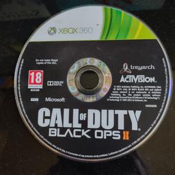 Call of Duty Black ops 2 for Xbox 360/Xbox one backward compatible. just the disc no case. has some scratches but is fully working. This game is £40 in Microsoft store so grab a bargain