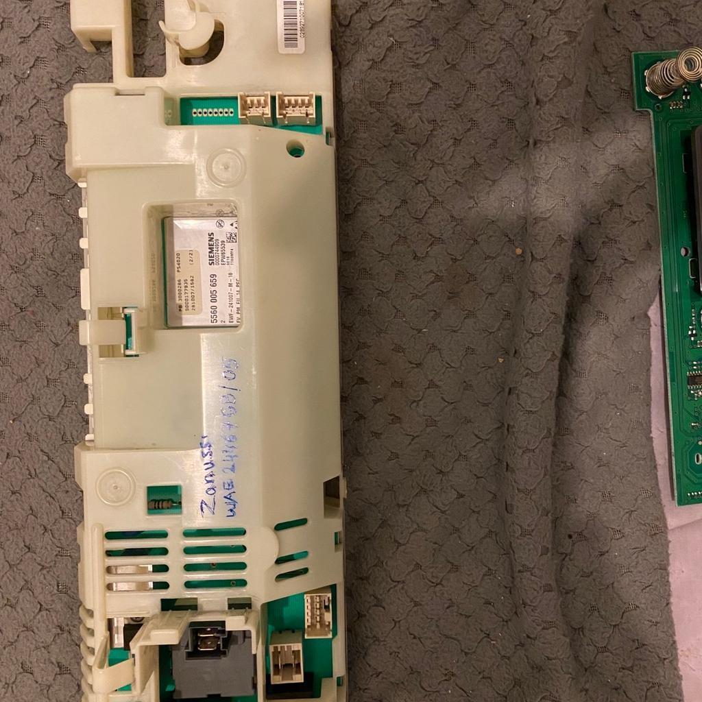 Zanussi washing machine control board and display panel for wae24467GB/5 used in working order collection only