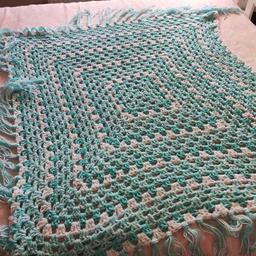 beautiful hand crocheted blanket. lovely gift. 45cm