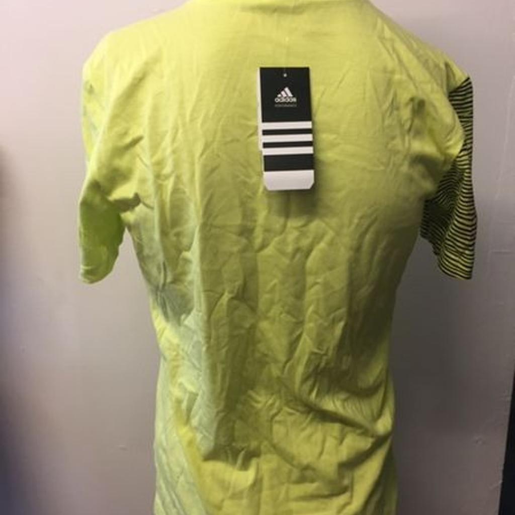Marke: Adidas
Größe: M
Farbe: Gelb
Zustand: Neu mit Etikett

Versand mit Post für 2,50 € oder mit Paket für 4,50 € möglich.
Bezahlung per Überweisung und Paypal möglich