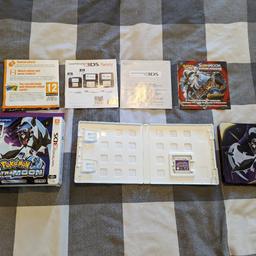 Pokémon Ultra Moon fan edition. Comes boxed with all inserts and includes the steelbook in excellent condition (no dents or marks). The box is in good condition (no major bends and minor scuffing to edges). Open to offers on multiple items. Collect or buyer pays delivery.