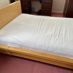 Double bed frame and mattress from Ikea. 

Comes from a clean, smoke and pet free home.

Collect from Blackburn BB2