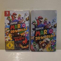 Verkaufe hier Super Mario 3D World + Bowsers Fury inkl. Steelbook für die Nintendo Switch. Es handelt sich um unbenutzte und noch versiegelte Neuware. Kein Tausch! Abholung oder Versand möglich.