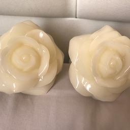 Laura Ashley cream flower hold backs in good condition rrp £28 each selling both for £40no screws of plugs