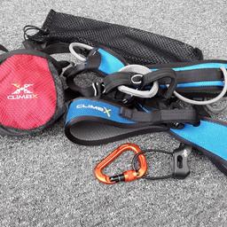 Climb X Pilot Harness and Belay set
Mens size small waist size 29" to 32"
Men women or youth
Fully adjustable includes chalk bag
Great condition, hardy used
Collection only £40