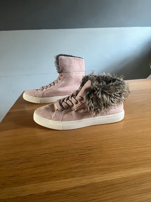 Buy & Sell West Midlands Solihull - Photos for H&M Pink Brown Fur Trainer Boots UK 5 EU 38