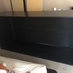 Ikea pax wardrobe in black. A few minor scratches. This is only the frame. All fittings are included. Buyer to collect from B16 0BD. From a pet and smoke free house. H 201cm x W 100cm x D 58cm. No delivery or postal service. Wardrobe frame is dismantled. Thanks for looking. 2 Pax wardrobe frames available.