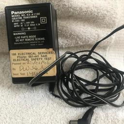 This Panasonic power adapter is in good condition.

The power input is 240V and the output is 13.5V DC at up to 400mA

ADVERTISED ON OTHER SELLING SITES. NO RESERVE (HOLDING) - FIRST TO COLLECT ASAP!!