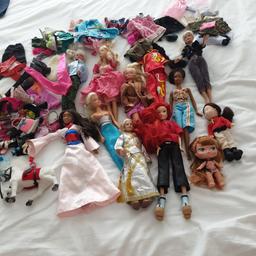 collection of Barbie and other dolls lots of clothes and accessories. so much play value. my grandaughter has grown out of them. will sell fro £25ono
